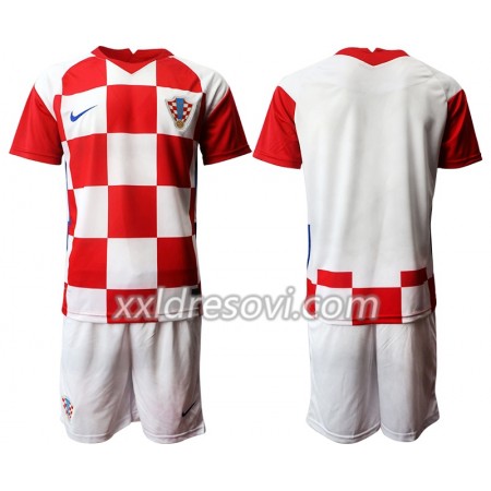 Hrvatska Domaći Dječji Komplet Dresovi za Nogomet Euro 2020 (+ kratke hlače)